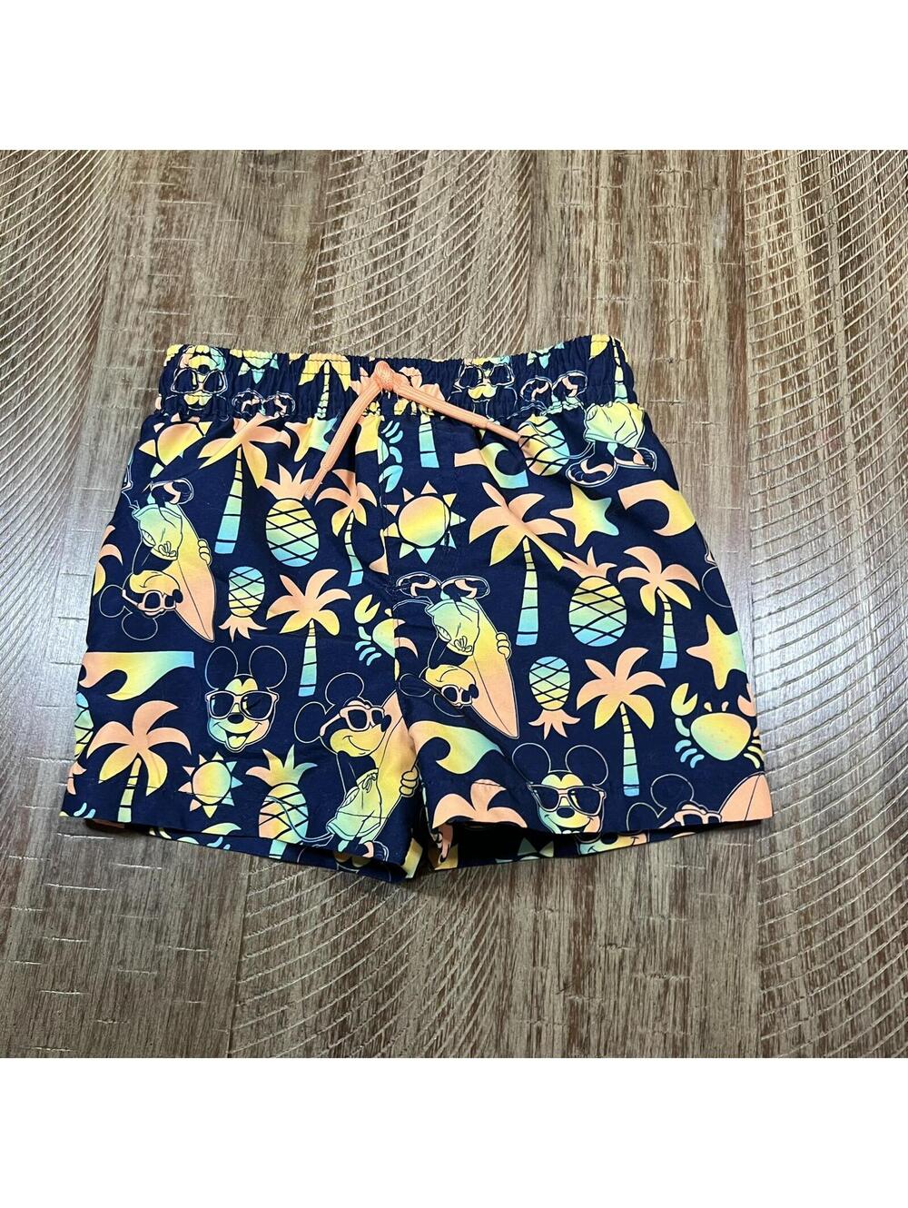 Baby Boy Disney Jumping Beans Mickey Tropical swim Trunks - 12 M